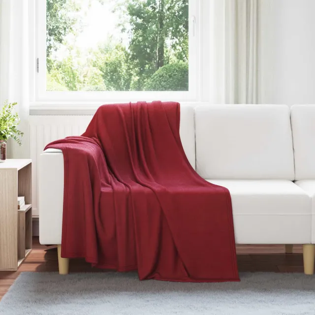 vidaXL Kleden 24 st Bordeaux Rood 170 x 130 cm 7,81 kg Fleece, foto 2