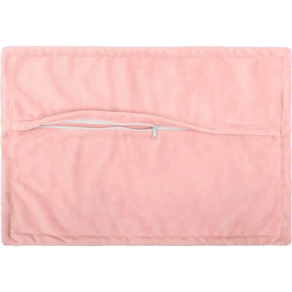 vidaXL Kussensloop 2 st HOUTEN Roze 30 x 50 cm Flanel, foto 4