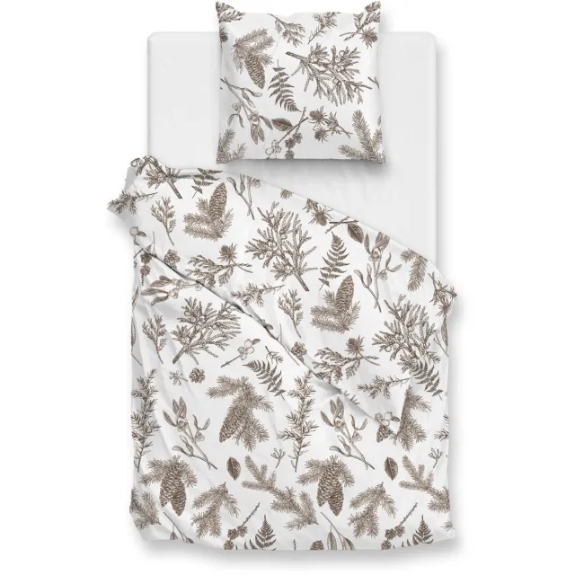 Zohome Esme Dekbedovertrek - Flanel - Wit