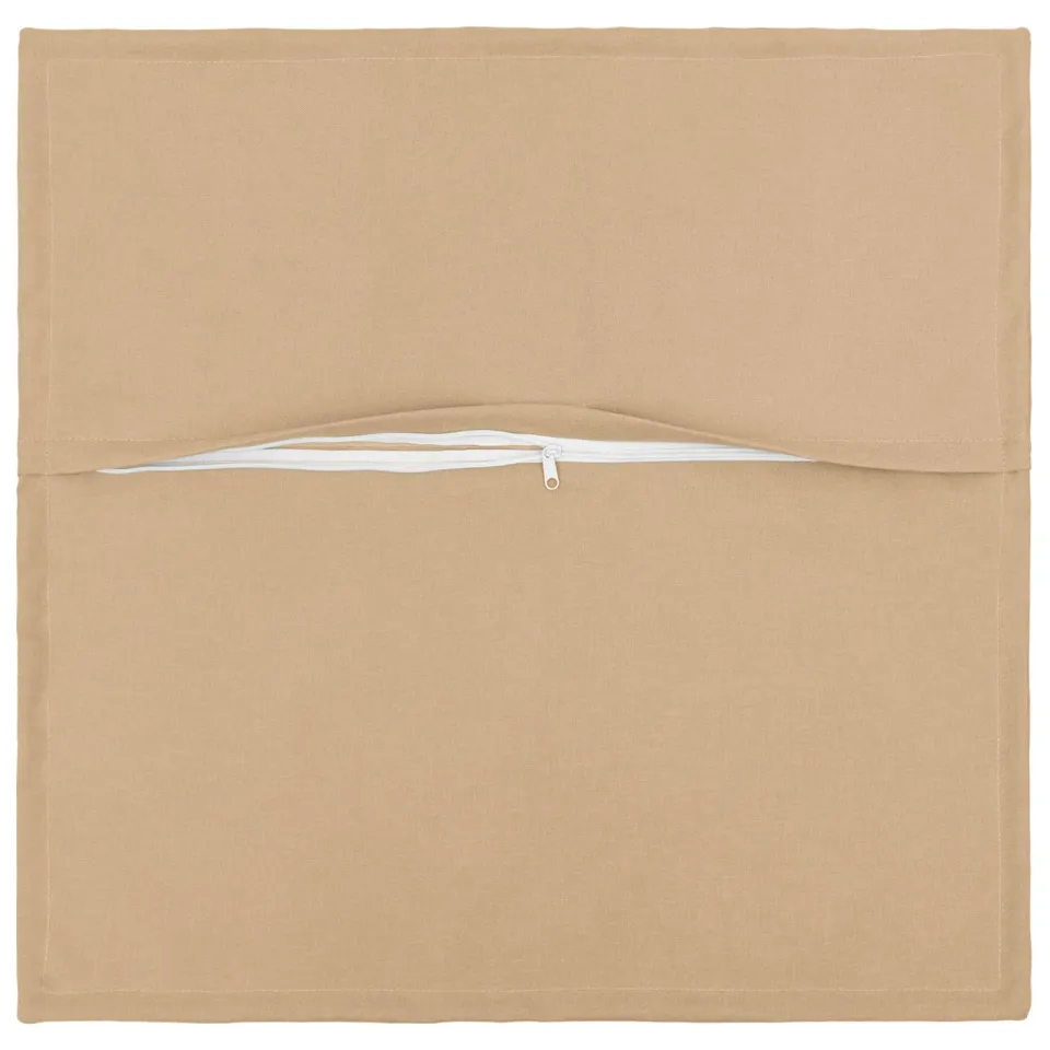 vidaXL Kussensloop 2 st HOUTEN Crèmekleurig 60 x 60 cm Faux Linnen, foto 4