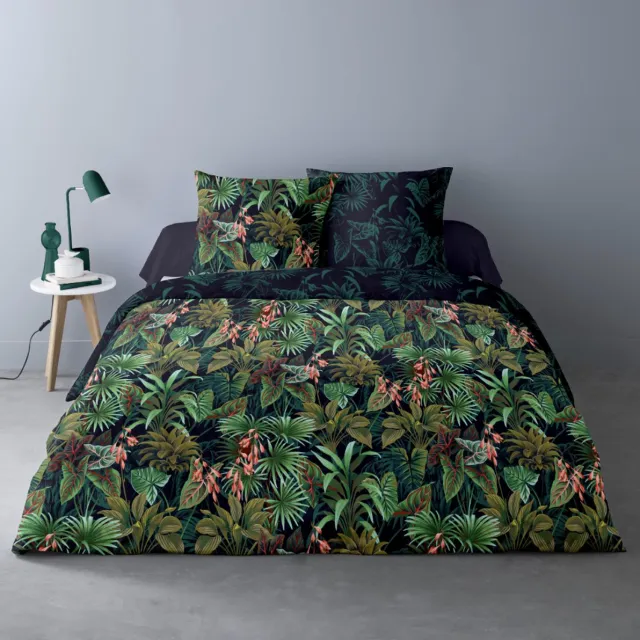 Better Nights Luxe 2-persoonsdekbedovertrek Cypie 240x220 cm - 2 kussenslopen - 100% katoen percale groen