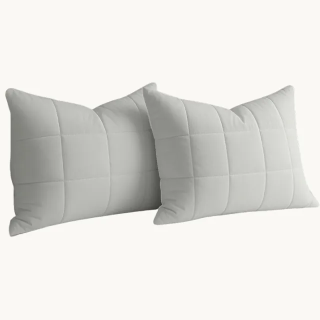 Y-NOT Kussenslopen Set - Vol & Gevoerd Mat Satijn White - 60x70 cm - 2-pack - Zachte Kussenhoezen voor Comfortabele Nachtrust