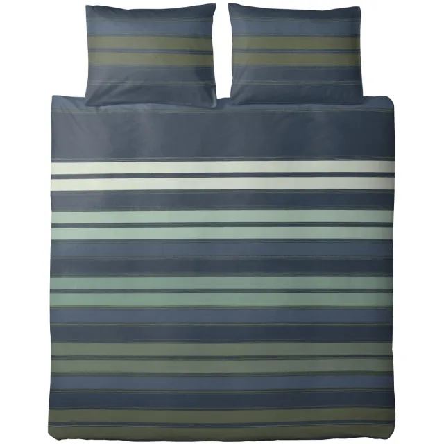 Ten Cate Dekbedovertrek - Dekbedovertrek 200 x 200 tweepersoons - Dekbedovertrekken - Dekbedovertrek 200x220 - Donell Blauw Blauw/Groen