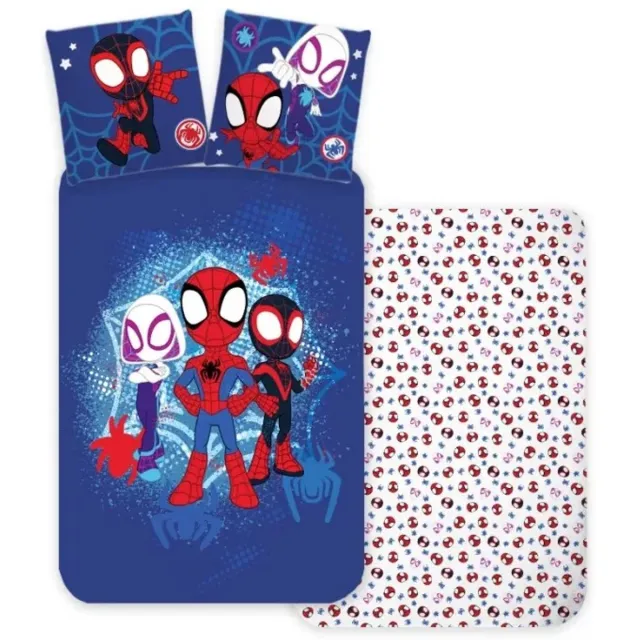 Spider-Man Spiderman City Adventures Dekbedovertrek Blauw