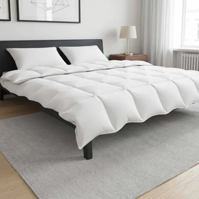 vidaXL Dekbedset 200 x 240 cm Alle seizoenen Wit