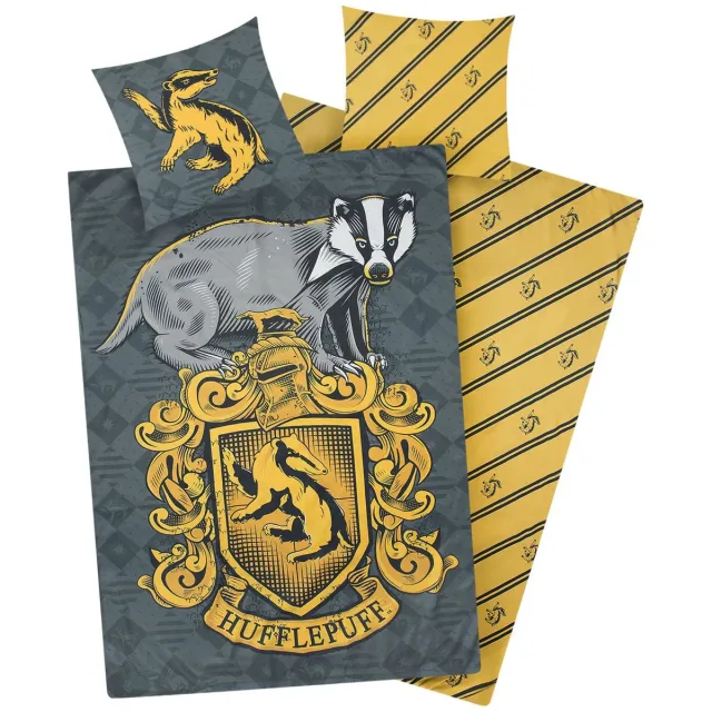 Harry Potter Hufflepuff Unisex Beddengoed - meerkleurig - Standard multicolor