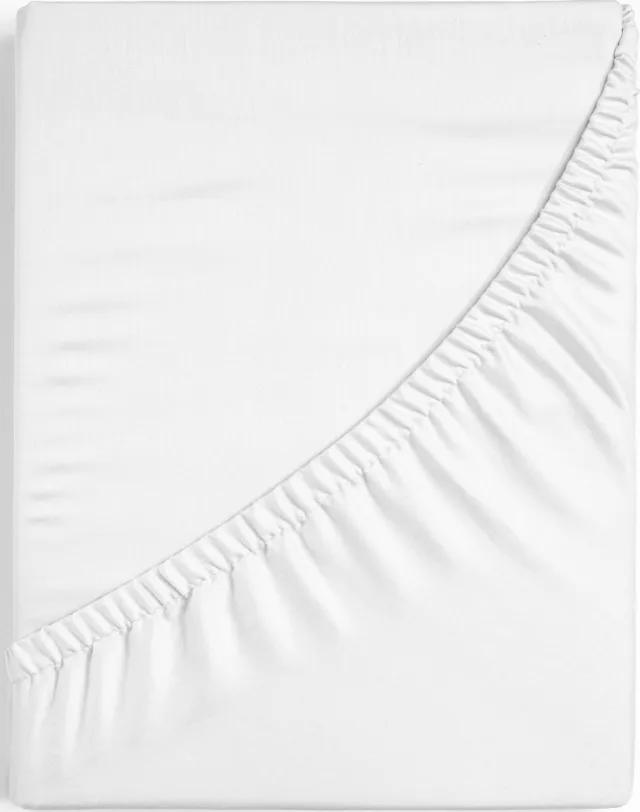 Dreamers Den Egyptisch Percale Katoen - Split Topper Hoeslaken - Wit - 160 x 200 cm - Dreamers Den