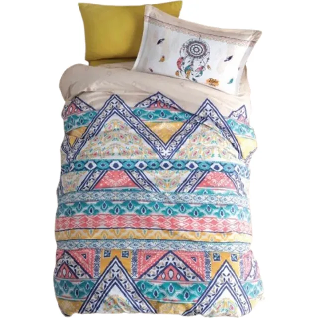 decoware Kinderdekbedovertrek Boho 140x220 cm - Katoen - Boheems Thema - Met Kussensloop - Eenpersoons Meerkleurig