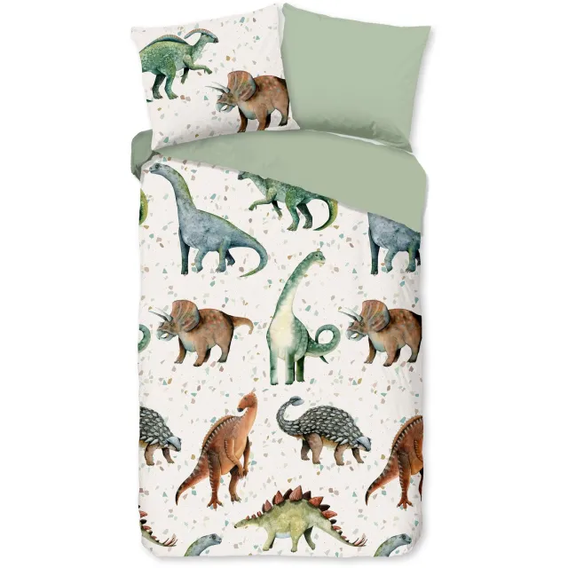 Pure dekbedovertrek dinosaurus - Groen - Microvezel Green