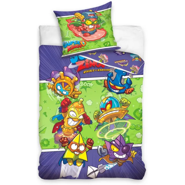 Carbotex Super Zings Dekbedovertrek 140 X 200 Cm Katoen Groen (724)