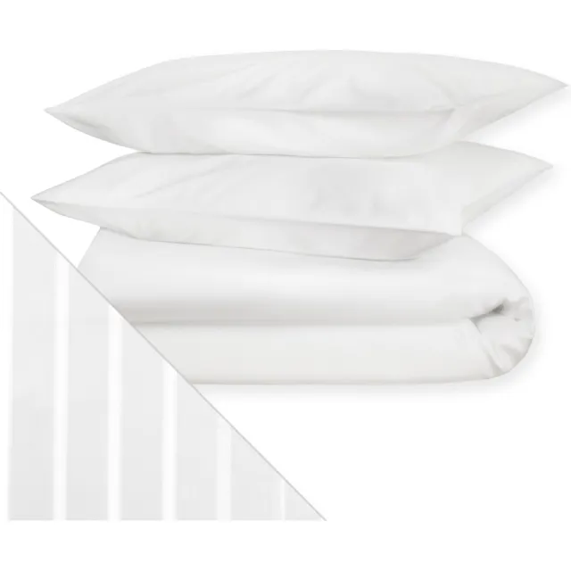 Dream Sheets New York - Dekbedovertrek - Biologisch Katoen Satijn - Nederlands Fabricaat - Wall Street - Wit