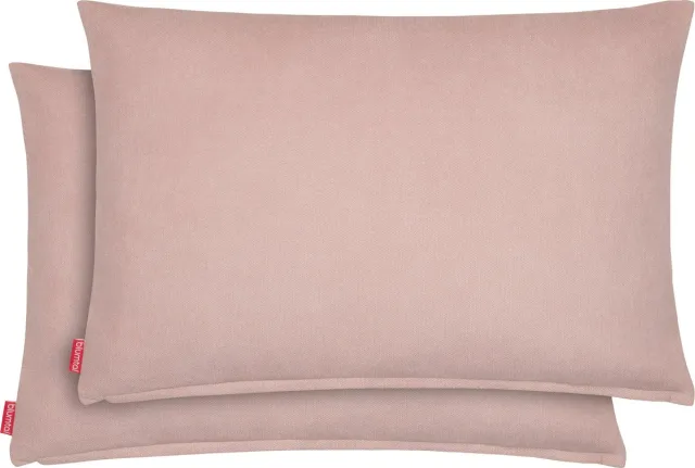 Blumtal Chenille Kussenslopen - Set van 2 - Zacht en met Blinde Rits - Kussenhoes 40 x 60, Dusty Pink - Roze