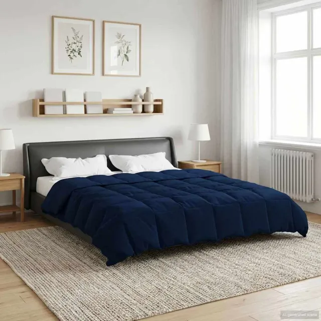 vidaXL Winter Dekbed 200 x 240 cm Winter Microfiber (100% polyester) Blauw