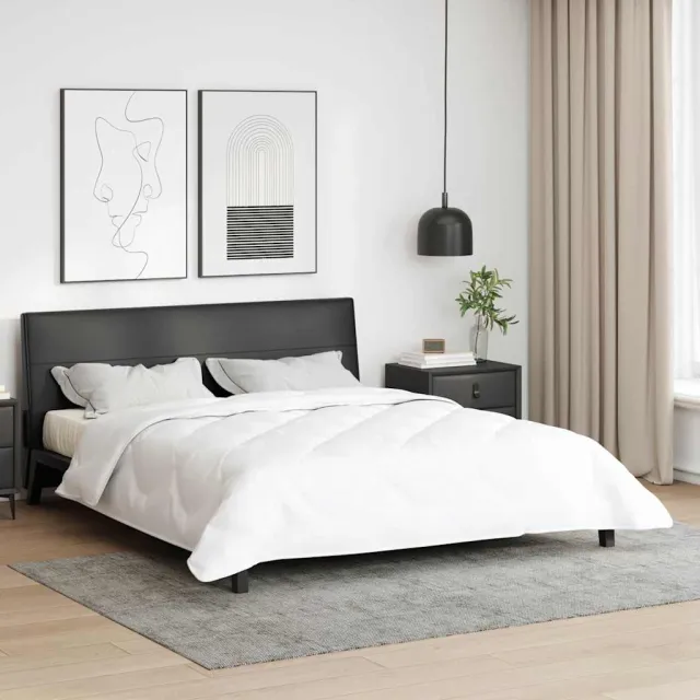 vidaXL Zomer Dekbed 260 x 240 x 3 cm Zomer Polyester Wit Ademend