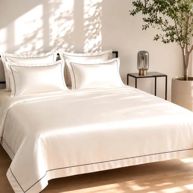 Silkmood zijden beddengoedset - 100% moerbeizijde - 22 momme - 2 taies ( +5cm) Ivoorwit