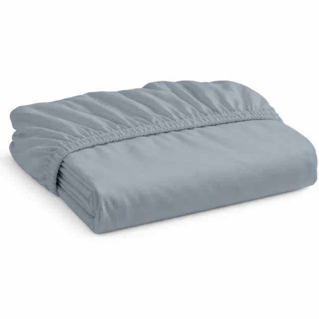 decoware Hoeslaken Jersey - Grijs - Katoen - Elastisch - 180x200 cm - Geschikt voor matrassen tot 25 cm
