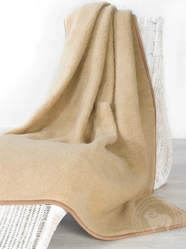 Alwero deken Thumbled Beige 100x140cm