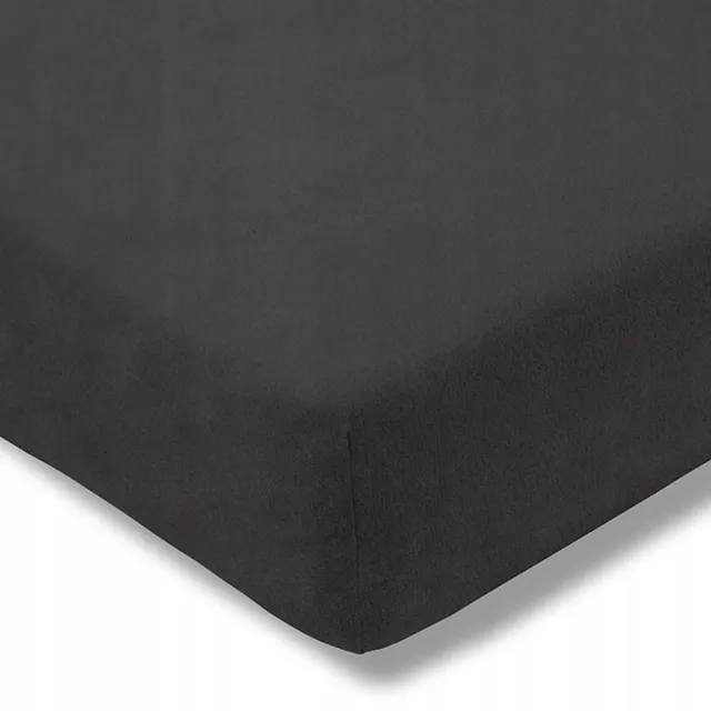 Estella Velours Hoeslaken 100x200 cm - Antraciet