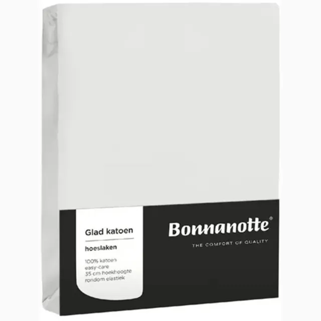 Bonnanotte Hoeslaken Katoen Off White 160x200 Offwhite