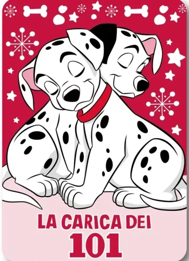 101 Dalmatiers 101 Dalmatians Cuddle Spots Fleece deken 100 x 140 cm Rood