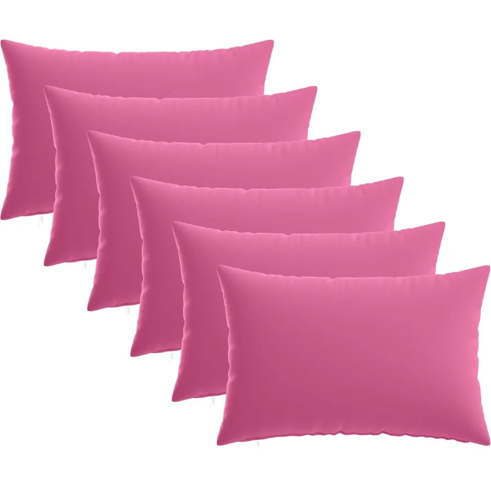vidaXL Kussensloop 6 st HEERLEN Roze 50 x 70 cm Polyester, foto 3