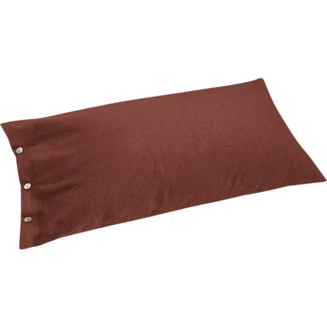 Yumeko kussensloop flanel fluweel rood 40x80 - Biologisch & ecologisch - 1 stuk Red Velvet