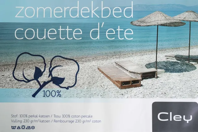 cley KATOEN ZOMERDEKBED Cool cotton, extra koel tijdens de zomer 140x220 wit
