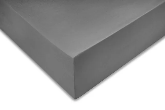 Zohome Satinado Hoeslaken - Eenpersoons - Katoensatijn - 90x210-220cm - Antraciet Classic Anthracite