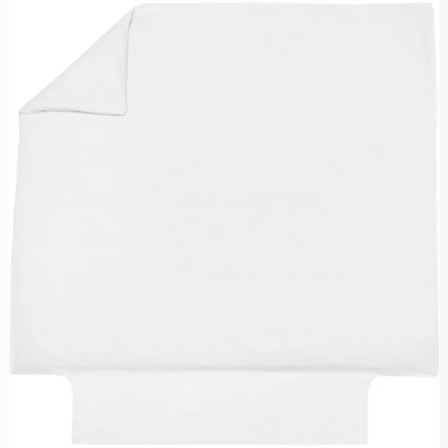 Blanc des Vosges dekbedovertrek Uni Percale blanc zonder slopen wit