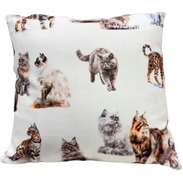 Markizeta Decoratieve Kussensloop Kinderkamer 40x40 cm - Kattenmotief Multicolor