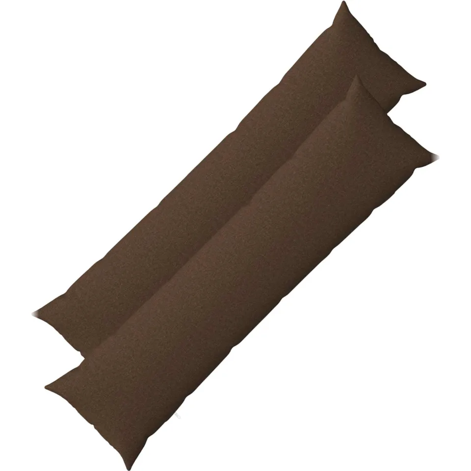 vidaXL Kussensloop 2 st HEERLEN Bruin 40 x 145 cm Stof, foto 3