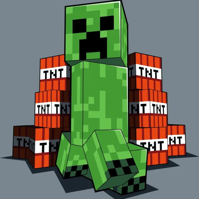 Minecraft Fleece Plaid TNT - 100 x 150 cm Multicolor
