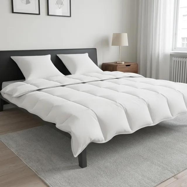 vidaXL Dekbedset 220 x 240 cm Alle seizoenen Wit