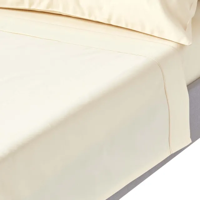 Homescapes Luxe Satijn Laken – Crème – 100% Egyptisch Katoen – Draaddichtheid 1000