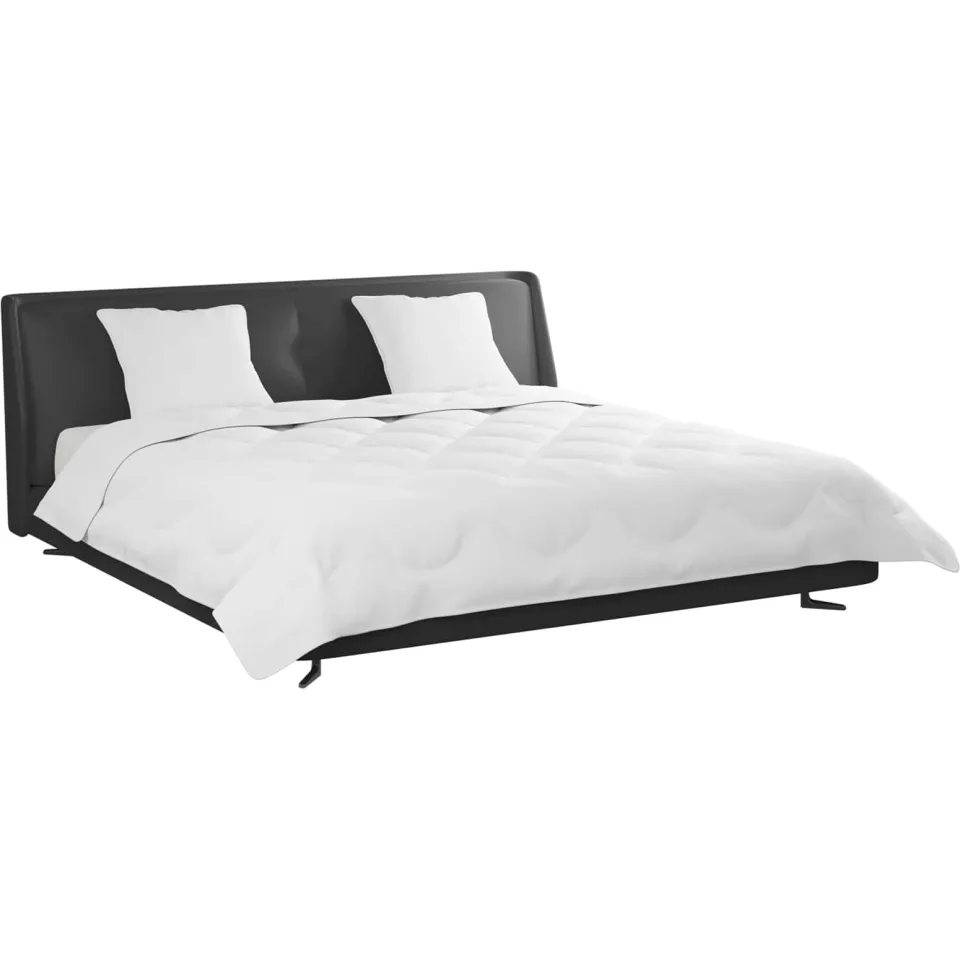 vidaXL Dekbed met kussen 3 st Wit Microfibre, foto 2