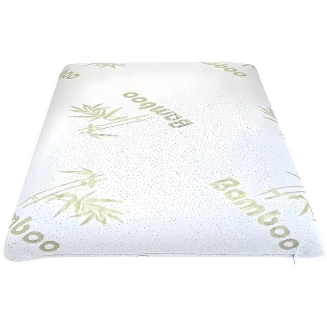 Vente-unique Hoofdkussen met vormgeheugen DOUCEUR van BAMBOU van NATUREA - 60 x 60 cm Wit