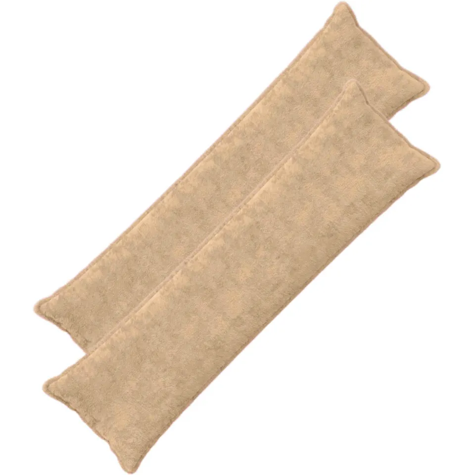 vidaXL Kussensloop 2 st HOUTEN Crèmekleurig 40 x 145 cm, foto 3