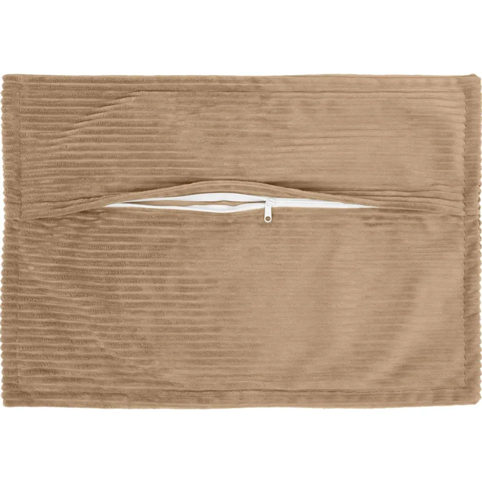vidaXL Kussensloop 2 st HOUTEN Bruin 40 x 60 cm corduroy, foto 4