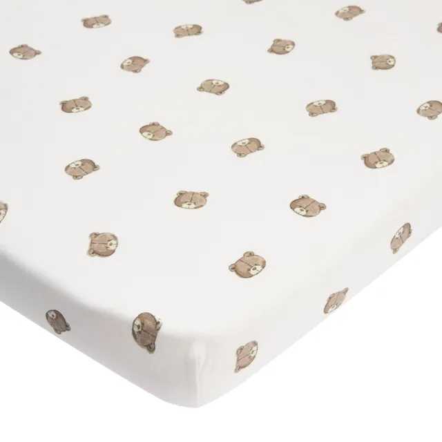 Meyco rechthoekige katoenen boxhoeslaken met dierenprint 95x75 cm - meerkleurig multi, foto 2