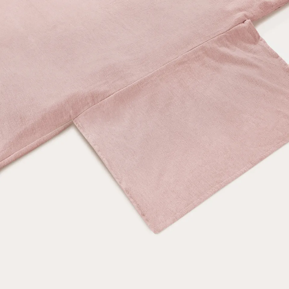 NOUS Kids flanellen dekbedovertrek kinderbed (120x150 cm) roze, foto 4