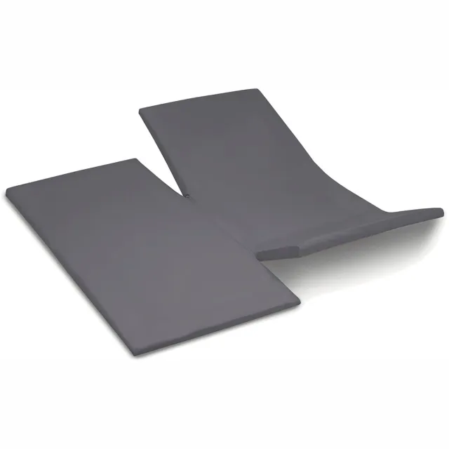 Cinderella Weekend - Topper hoeslaken met dubbel-split - tot 15 cm matrashoogte - Katoen - 180x210 cm – Antraciet Anthracite