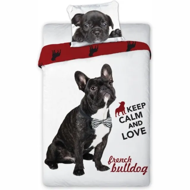 Animal Pictures Sweet Home dekbedovertrek Franse Bulldogs Multicolor