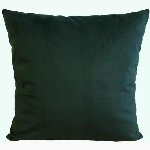 Jasiek Velours Kussenhoes 70x70 - Zacht en Duurzaam - Flesgroen