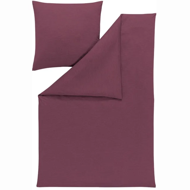 Estella Takoma - Dekbedovertrekset - Mako-interlockjersey - 140 x 200 cm - 2-delig Mauve