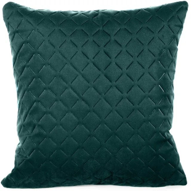 Eurofirany Dimon Velours kussenhoes 40x40 cm - Donkerturkoois Donker turkoois
