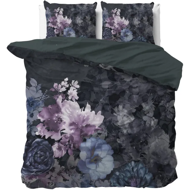 Dreamhouse dekbedovertrek Delora Zwart 240 x 200/220 cm Rood