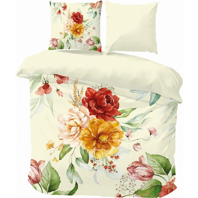 iSleep Dekbedovertrek Simone - Litsjumeaux - 240x200/220 cm - Ecru