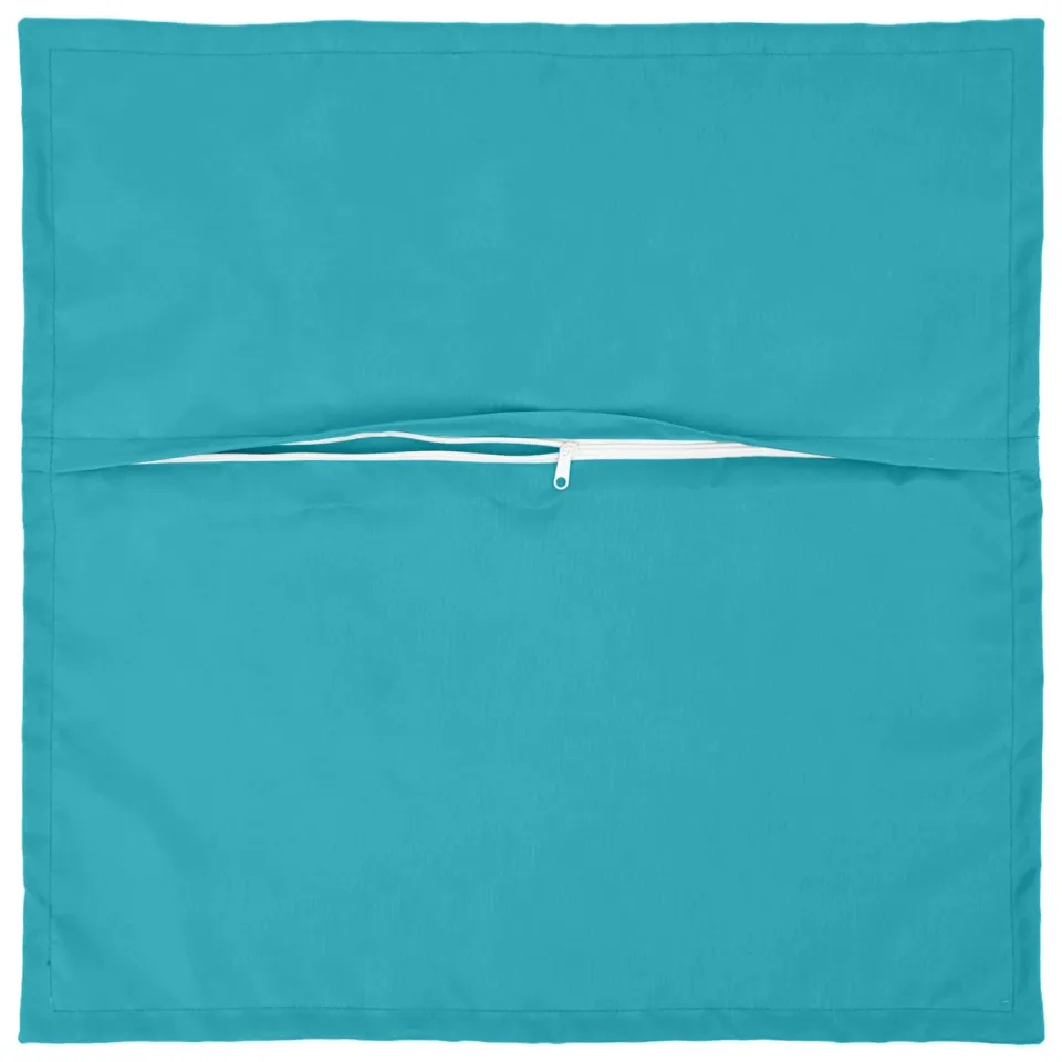 vidaXL Kussensloop 2 st HOUTEN Turquoise 40 x 40 cm Polyester, foto 4