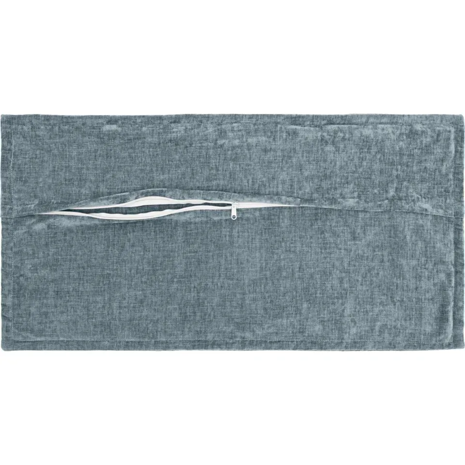 vidaXL Kussensloop 2 st HOUTEN Lichtblauw 40 x 80 cm Chenille Stof blauw, foto 4