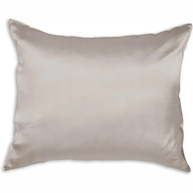 Silvana Zijden Kussensloop - 100% Moerbei zijden - Kussensloop 60x70cm - Zand - Hoogste kwaliteit Moerbei zijde - 22 Momme - Verzorgende Sloop